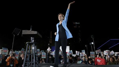 Elizabeth Warren at a rally in Houston. Senator Warren needs a surprise win on Super Tuesday to stay in contention.