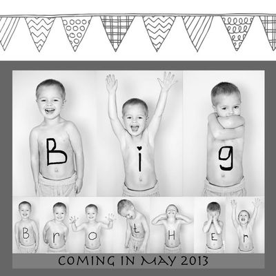 Black and white and lots of baby wipes we're guessing for this photo montage.