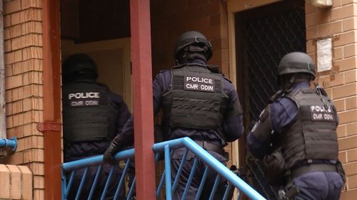 Police targeted homes in Marrickville, Redfern and Surry Hills.