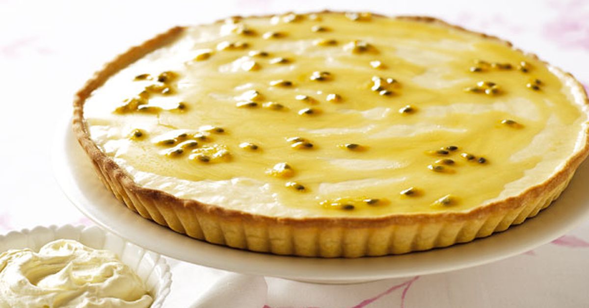 Passionfruit puddle pie - 9Kitchen