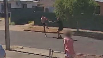 Two men have been charged over a wild fight that spilled into an Adelaide street in front of shocked witnesses.