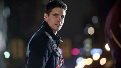 Robbie Amell as Firestorm on CW's hit superhero series The Flash