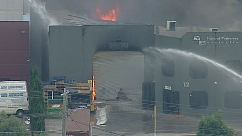 A group of 20 firefighters are tackling the blaze. (9NEWS)