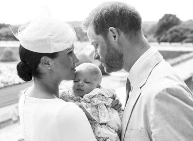 Son Archie was christened in the Queen's private chapel at Windsor Castle in 2019.