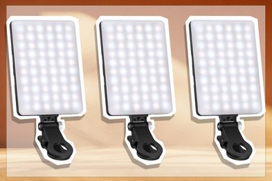 9PR: NEEWER LED Selfie Light with Front & Back Phone Clip
