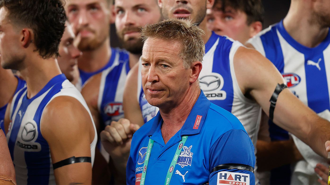 Under-siege David Noble sacked as North Melbourne coach, 'shattered' players in tears