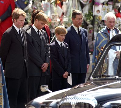 Earl Spencer attended Diana's funeral alongside Prince William and Prince Harry.