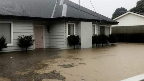 The water rose about a foot and flooded The Fitzclarences' home.