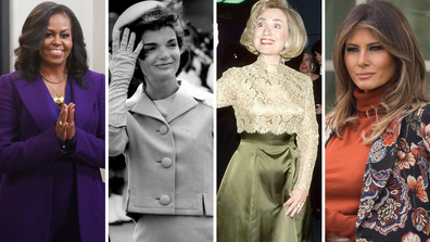 Michelle Obama, Jackie Kennedy, Hillary Clinton, Melania Trump