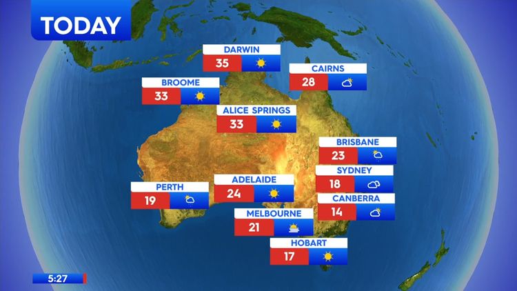 Weather forecast Australia: Temperature records and warnings WA, rain NSW