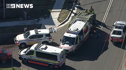 Emergency vehicles at the scene. (9NEWS)