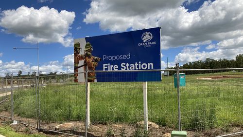 The site of the proposed Oran Park Fire and Rescue NSW station.
