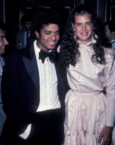 Brooke Shields with Michael Jackson at the Academy Awards, 1981.