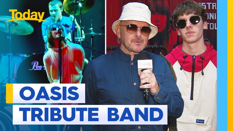 Oasis tribute band catch up with Today | Nine.com.au