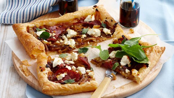 Caramelised onion tarts for $9.80