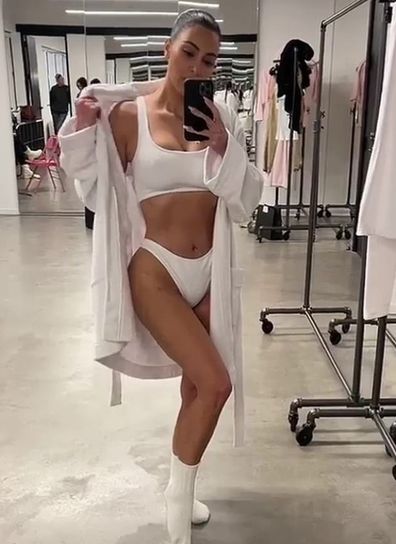 Kim Kardashian promotes SKIMS lingerie line 