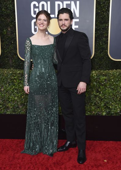 Rose Leslie and Kit Harington, Golden Globes