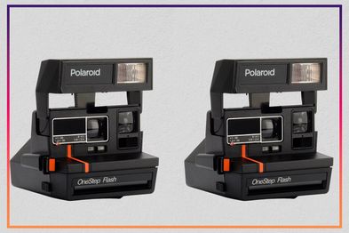 9PR: Polaroid Red stripe 600 Refurb Instant camera