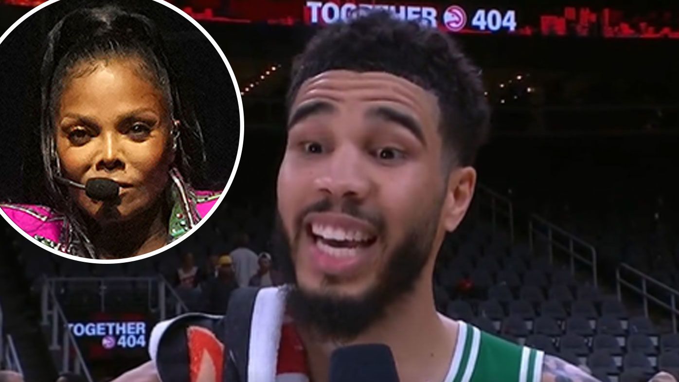 Boston Celtics star Jayson Tatum apologised to pop legend Janet Jackson after her concert was postponed