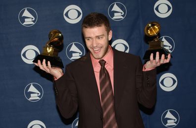 Justin Timberlake at the 2004 Grammys