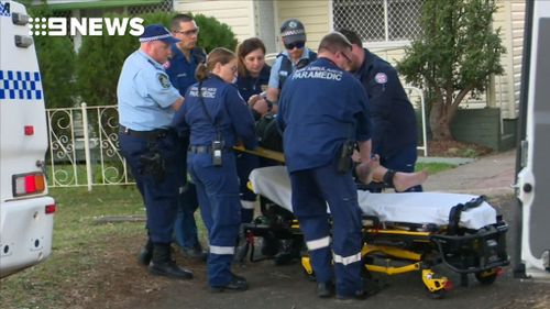 The 28-year-old was taken to Blacktown Hospital and was charged on release. (9NEWS)