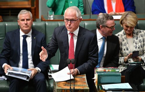 "We never discuss negotiations with the crossbench," said Malcolm Turnbull in Question Time of his conversations with One Nation on tax. (AAP)