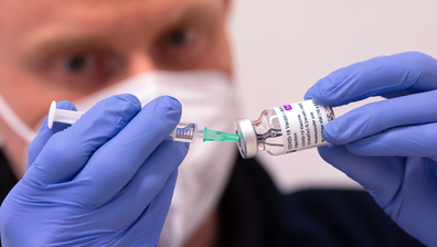 The AstraZeneca vaccine was approved for use in Australia in late February. (Sven Hoppe/dpa via AP, File)