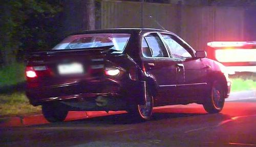 Police were forced to shoot at the vehicle after it swerved at them in Melbourne's south-east. Picture: 9NEWS