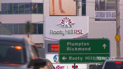 The woman fled to the Rooty Hill RSL to seek assistance. (9NEWS)