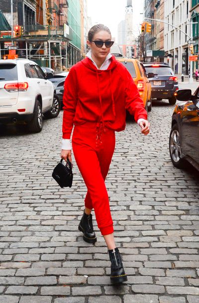 Supermodel Gigi Hadid is in New York on January 30, 2018&nbsp;