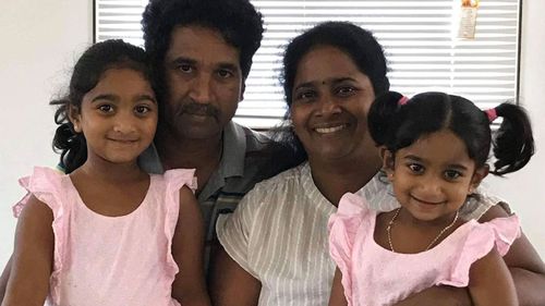Priya, Nades, Kopika and Tharnicaa Murugappan have been in detention in Australia for years. 