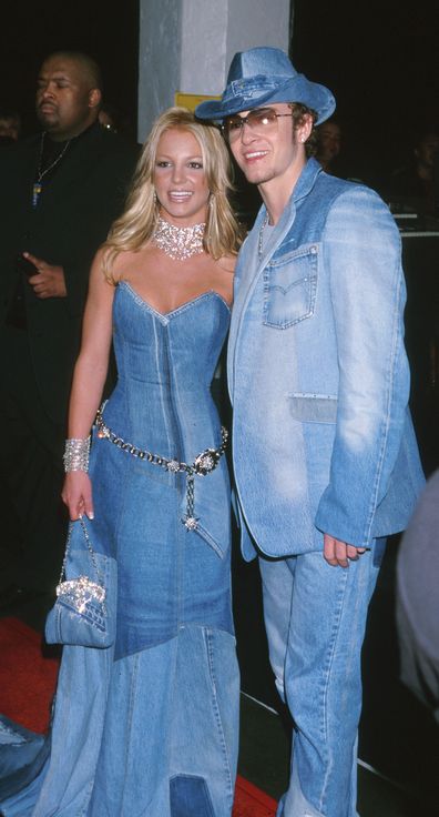 Britney Spears and Justin Timberlake at the 28th Annual American Music Awards in 2001.