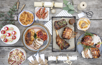 Woolworths Christmas dinner spread