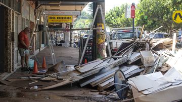 Lismore CBD today after being impacted by a second flood in the same month.
