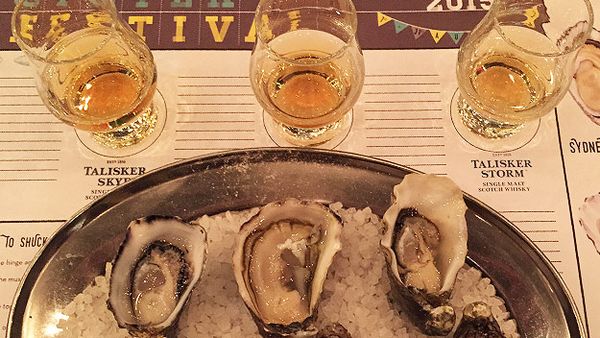 Oysters and whisky