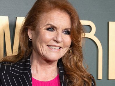 Sarah Ferguson arrives at the UK premiere of "Marlowe" on March 16, 2023 in London.