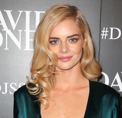 Samara Weaving tries out the sheer trend in a supremely autumnal shade -  Vogue Australia