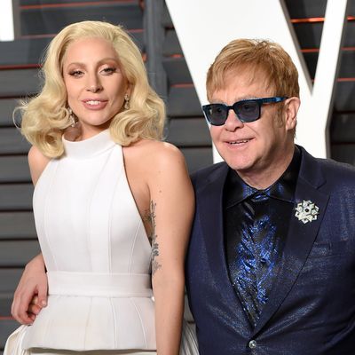 Elton John's kids and godmother Lady Gaga
