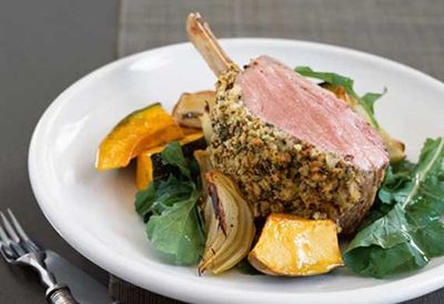 Rack of veal with rosemary and mustard crust