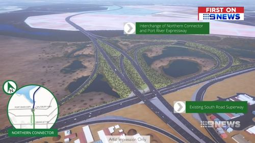 The project is set to shave up to 10 minutes from drivers' commutes. Picture: 9NEWS