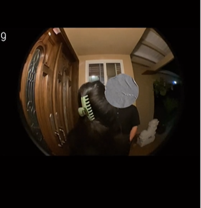 The doorcam footage was incriminating. 
