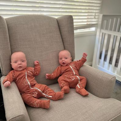 Melissa Rawson's twins Levi and Tate