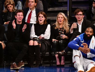 Ellie and Caspar pictured with Princess Eugenie and Jack Brooksbank in October 2017.