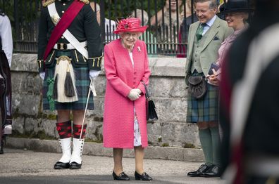 Her Majesty has taken up summer residence at the castle.