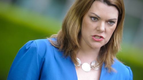 Greens senator Sarah Hanson-Young has been red faced over an incorrect press release. Picture: AAP