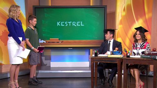 Lisa mispelled her first word "Kestrel" but managed to come from behind to snatch victory.