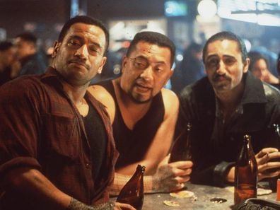 From left to right: Temuera Morrison, Pete Smith and Cliff Curtis star in Once Were Warriors.