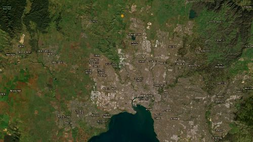 The epicentre of an earthquake felt in Melbourne's northern suburbs.