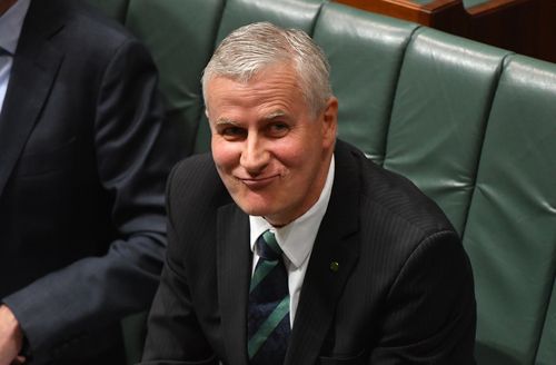 Deputy Prime Minister Michael McCormack during Question Time. (AAP)