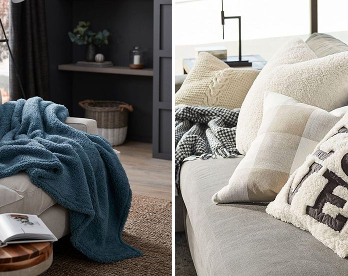 pottery barn snuggle pillow